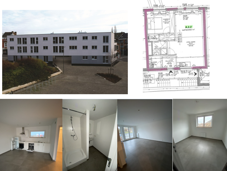 Appartement une chambre à louer Rue de la Station 5/22, à Herstal